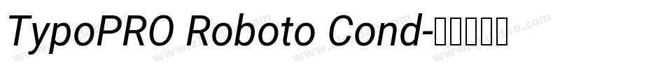 TypoPRO Roboto Cond字体转换
